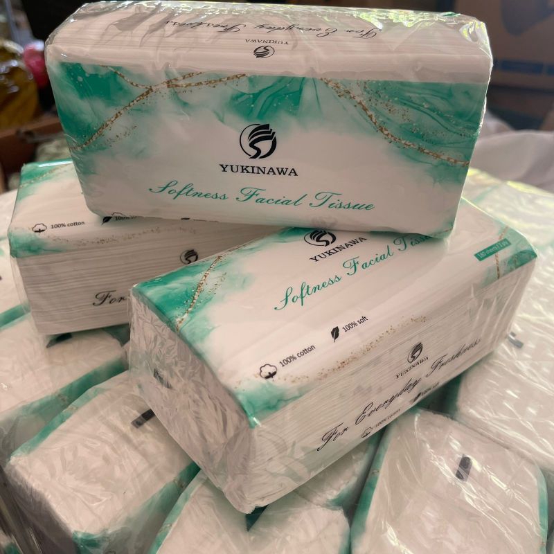 Jual Tisu Wajah Yukinawa 180 Sheets - Tisu Halus Lembut & Tebal | Tisu ...