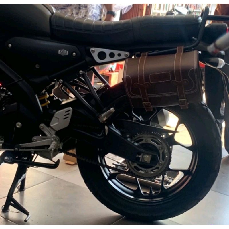Jual aksesoris xsr back rack xsr 155 plus tas side bag kiri dan kanan ...
