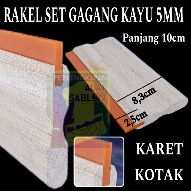 Jual RAKEL ORANGE KOTAK 5MM SET GAGANG KAYU P. 10CM | Shopee Indonesia