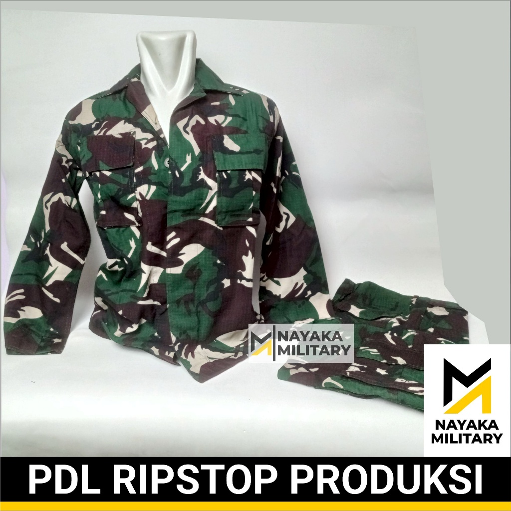 Jual Seragam Pdl Ripstop Produksi Setelan Baju Loreng Tni Tentara