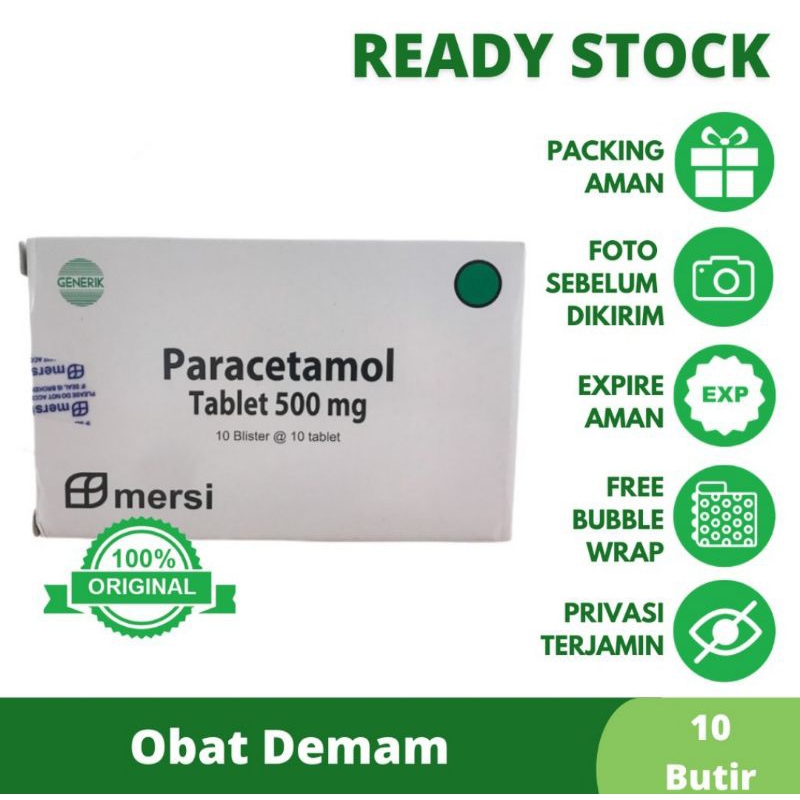 Jual Paracetamol 500mg Strip 10 Tablet | Shopee Indonesia