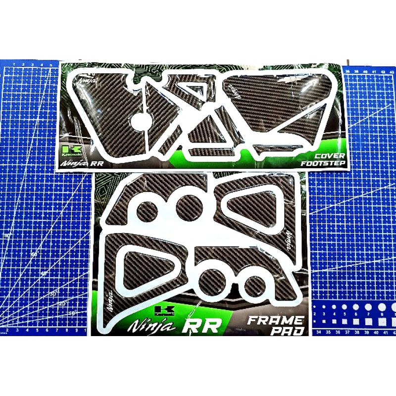 Jual emblem timbul foot step dan frame kawasaki ninja rr new dan old ...