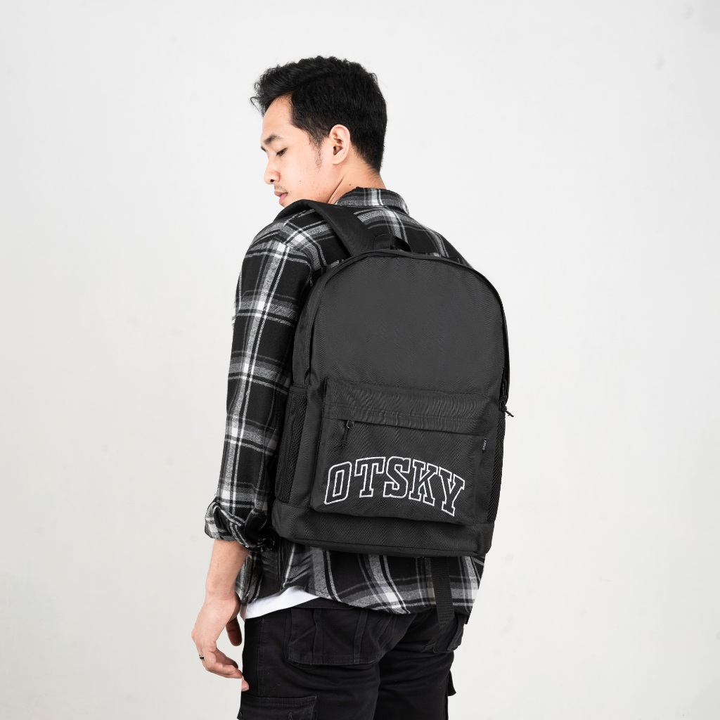 Jual Otsky Tas Ransel Backpack Font Basic Sablon Premium Pria & Wanita ...