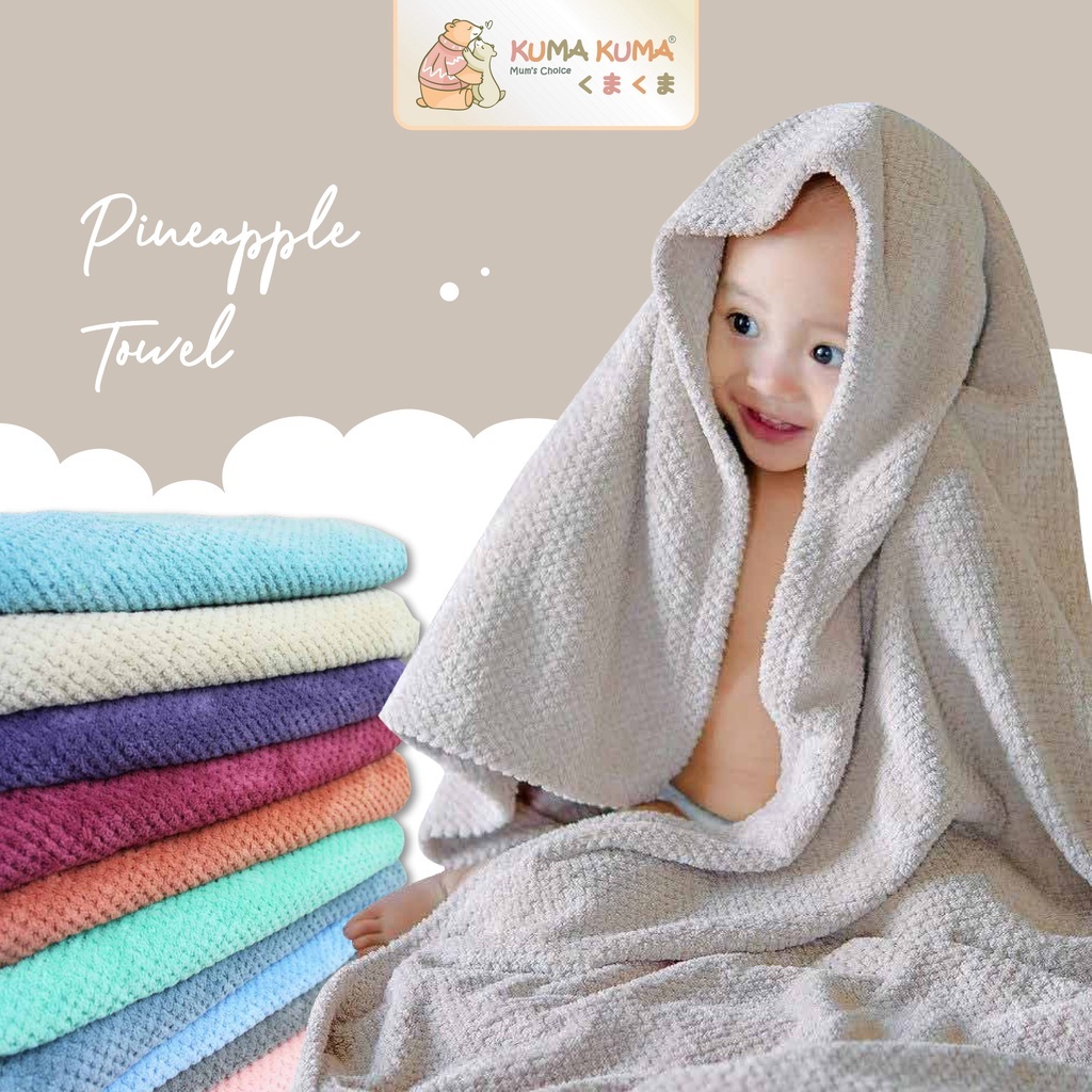 Jual Handuk Bayi Microfiber Bahan Super Lembut Tebal / Handuk Bayi