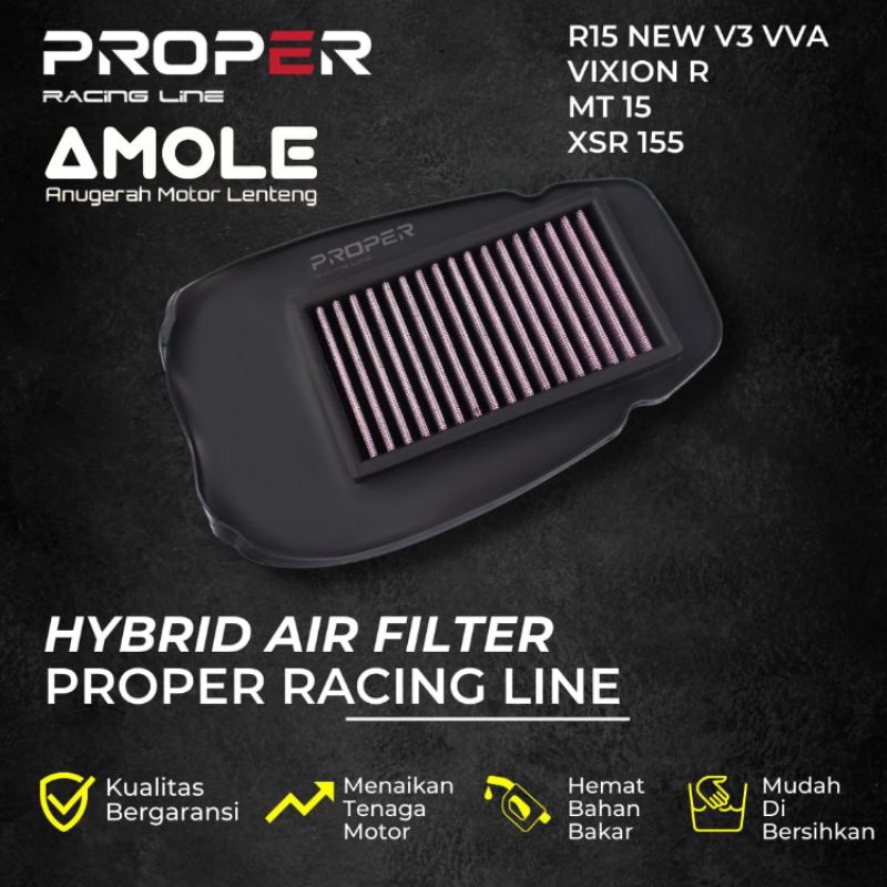 Jual Filter Udara Air Filter PROPER Yamaha R15 V3 Vixion R MT 15 XSR ...