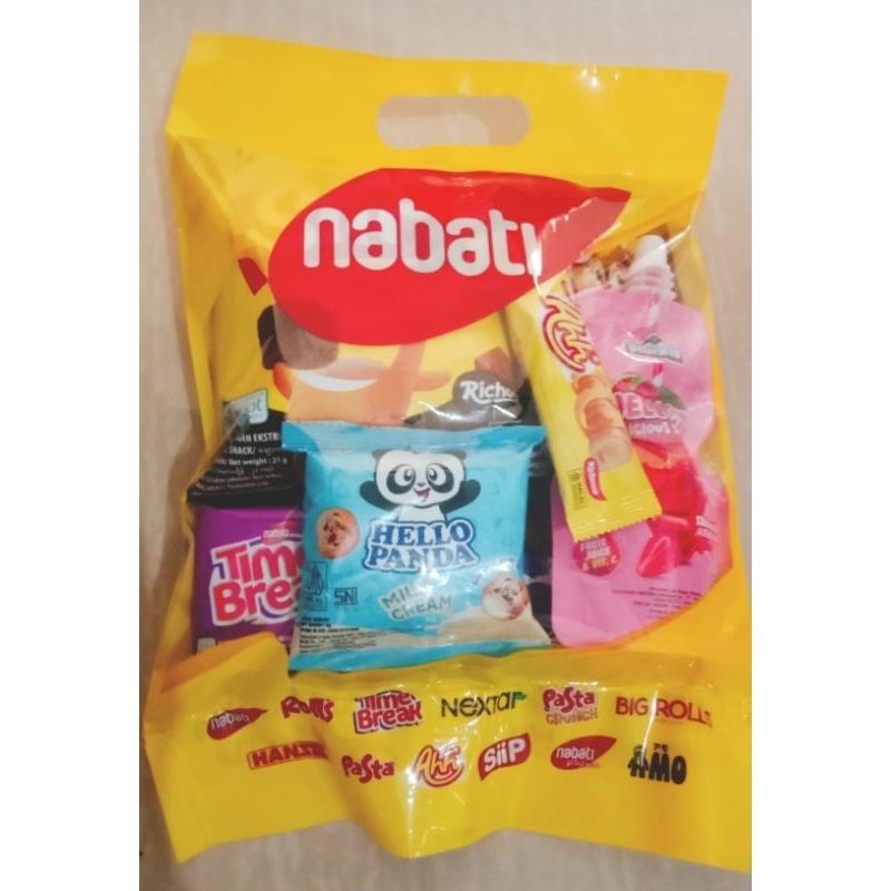 Jual Paket ultah Snack nabati (8 Snack) dengan jelly / susu ultra