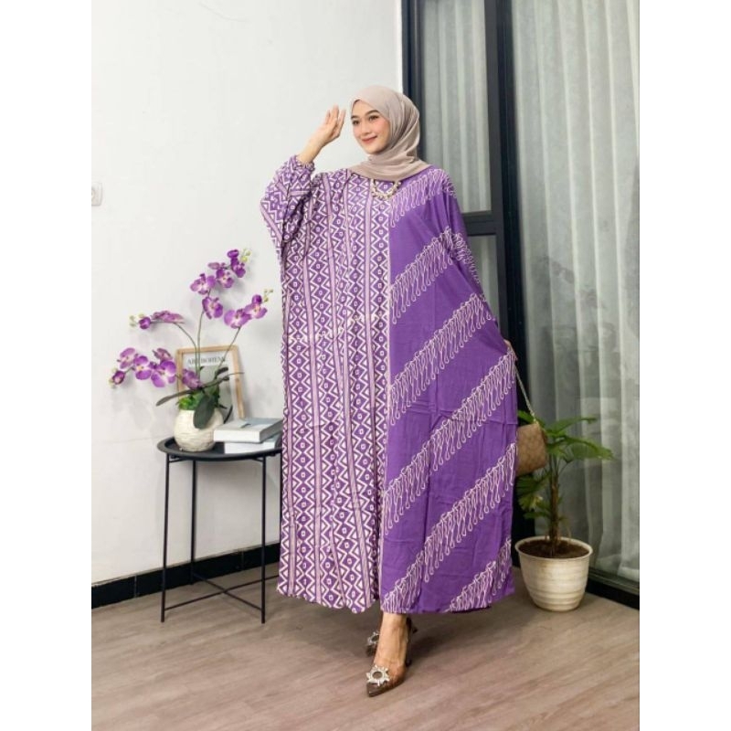 Jual Daster Kaftan Rayon Super Premium Resleting Depan Busui Friendly Daster Adem Lembut Daster