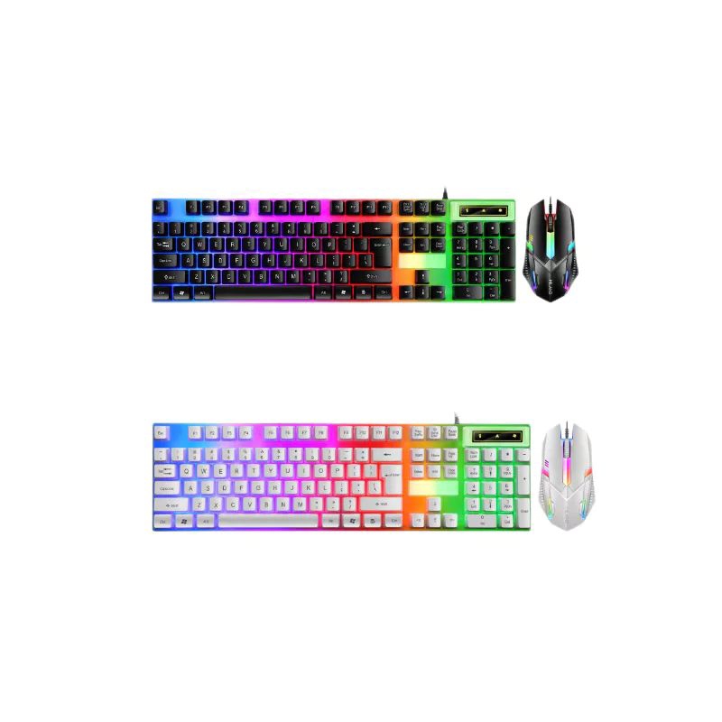 Jual AUXOM Paket Keyboard Gaming dan Mouse /Set Mouse Dan Keycaps