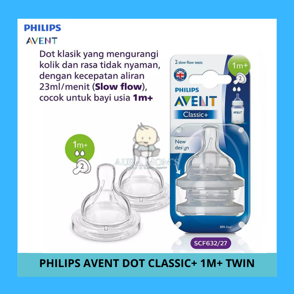 Jual AVENT PHILIPS AVENT DOT CLASSIC+ 1M+ SLOW FLOW Shopee Indonesia