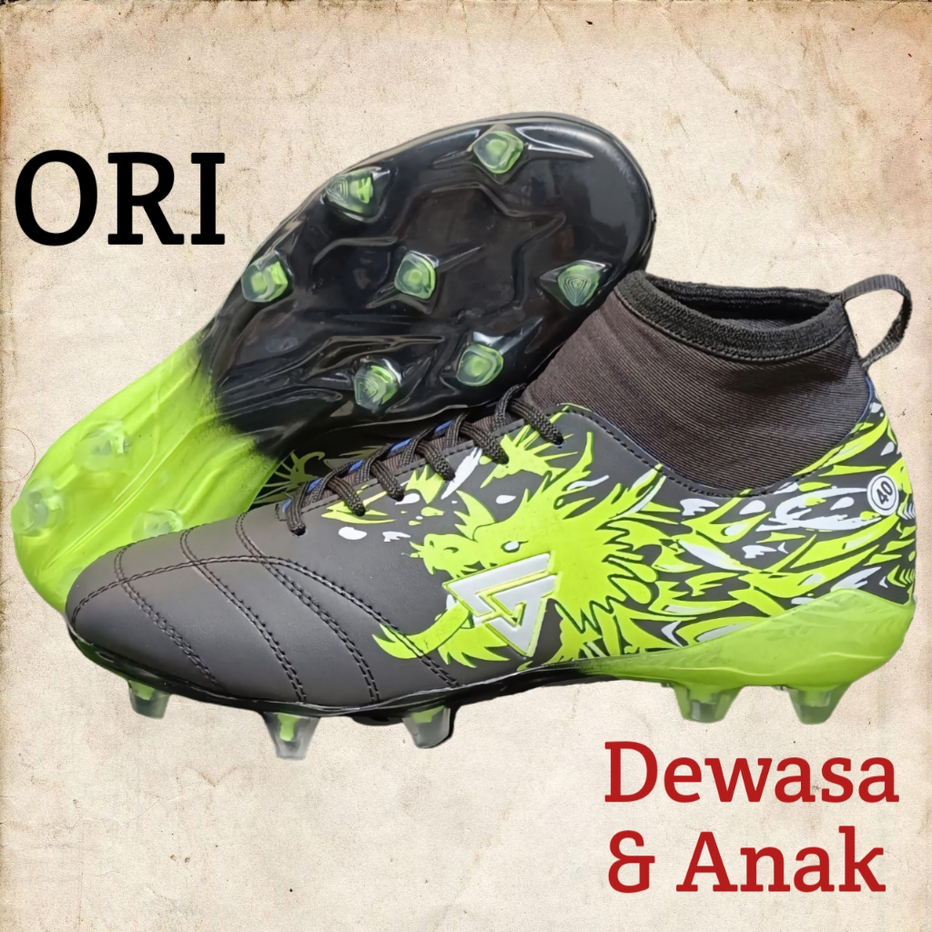 Jual Sepatu Bola Terbaru Gastruz Naga Hijau Dewasa & Anak | Shopee