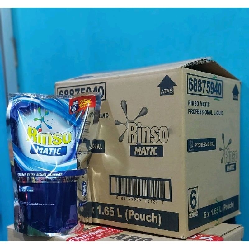 Jual Rinso Matic 1.65L 1 dus isi 6 pcs | Shopee Indonesia