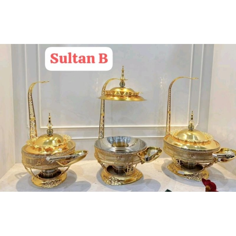 Jual Prasmanan Stainless Sultan Gold Model B | Shopee Indonesia