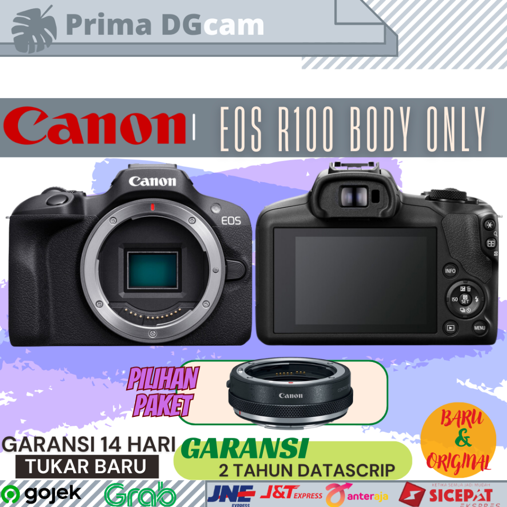 Jual Canon EOS R100 Body Only Mirrorless Camera Garansi Resmi | Shopee ...