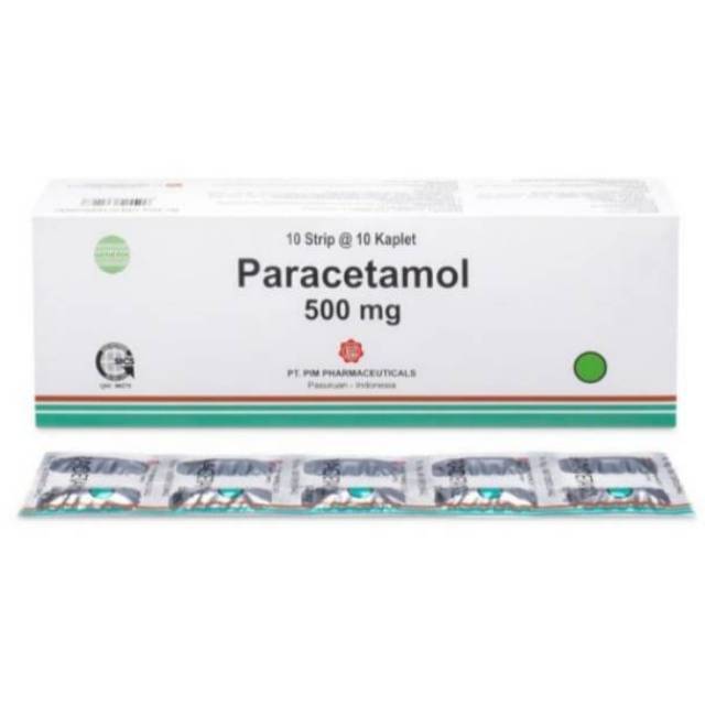 Jual PARACETAMOL PIM 500 MG BOX 100 KAPLET (PARASETAMOL) | Shopee Indonesia