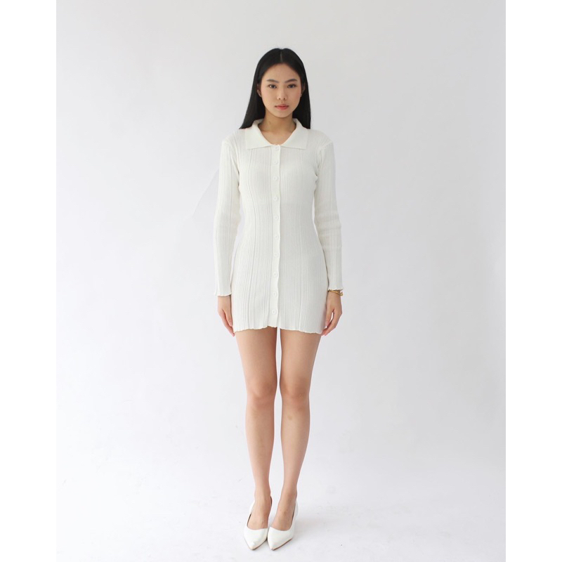 Jual Lilou dress / soft knit longsleeve mini dress | Shopee Indonesia
