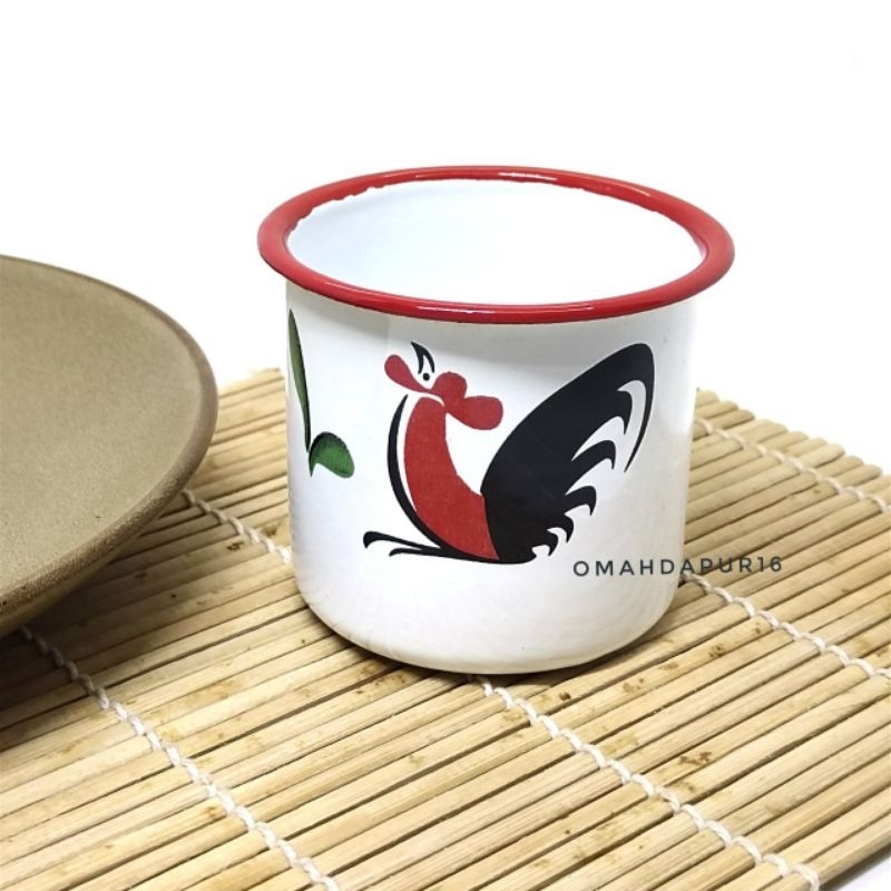 Jual Mug Enamel Jago Cm Gelas Enamel Ayam Jago Shopee Indonesia