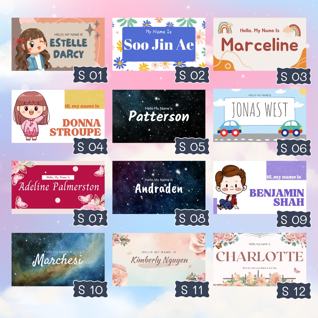 Jual Stiker Label Nama Custom Sticker Name Tag Stiker Buku | Shopee ...