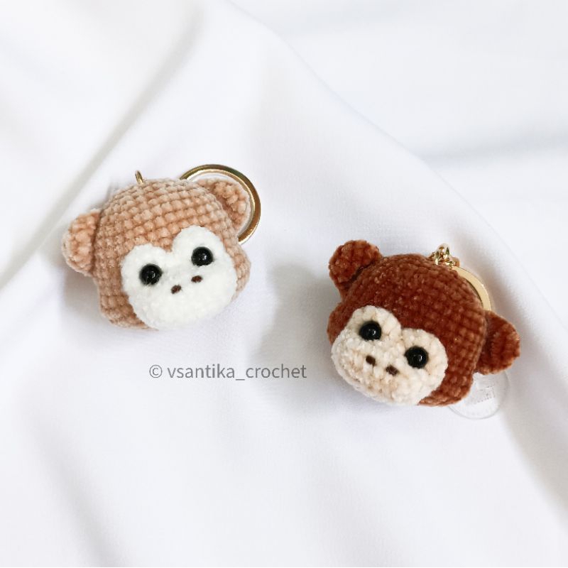 Jual Chinese Zodiac Keychain Shio Kecil Monkey Monyet Kera Handmade