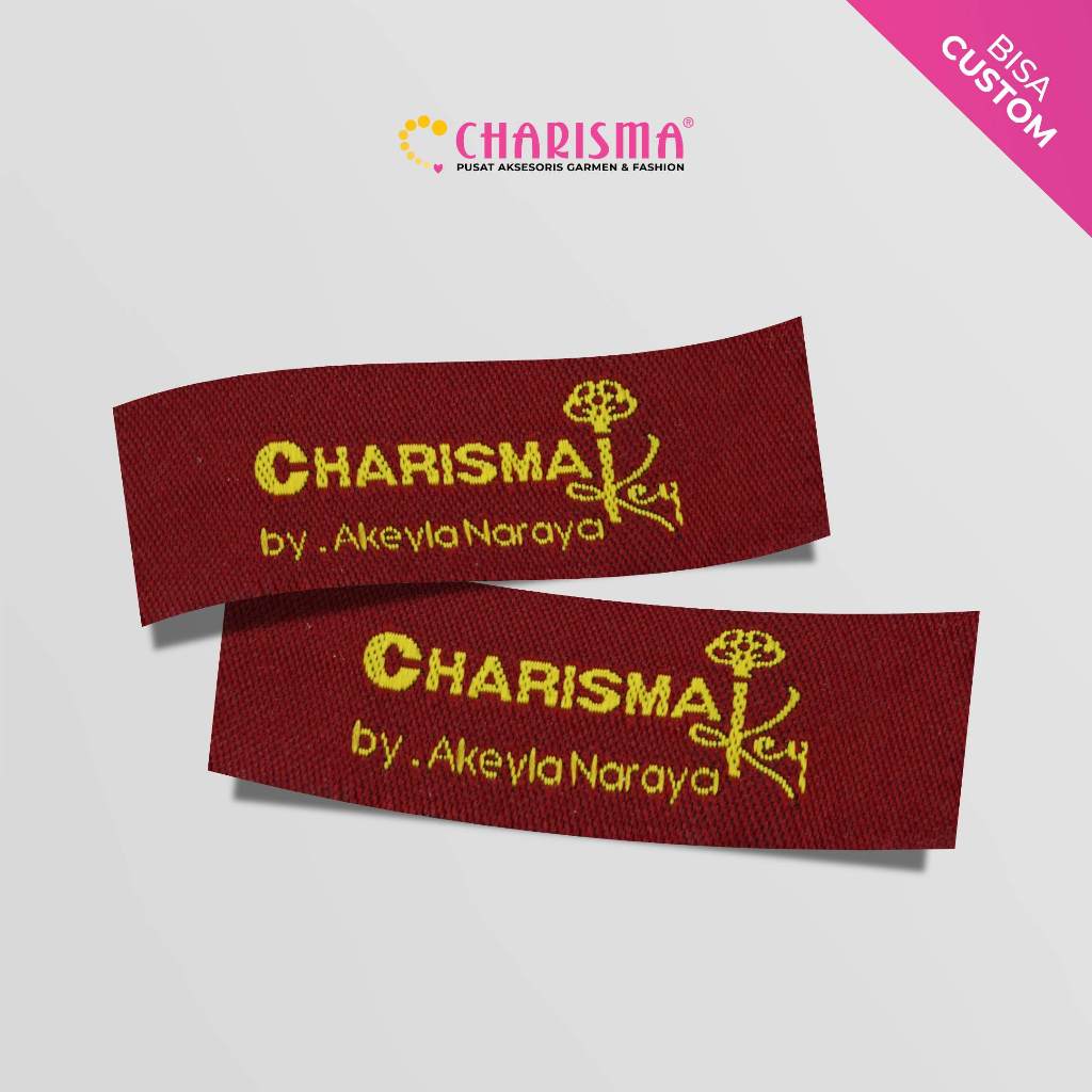 Jual Charisma Label Woven Custom (1000 Lusin) | Shopee Indonesia