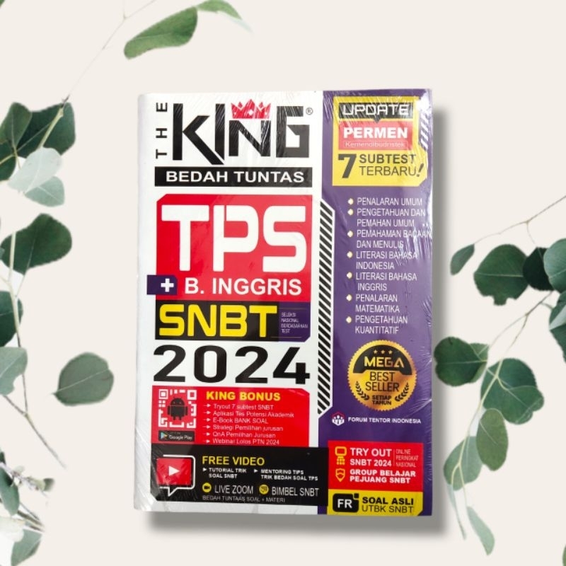 Jual Buku The King Bedah Tuntas TPS Plus Bahasa Inggris SNBT 2024 ...