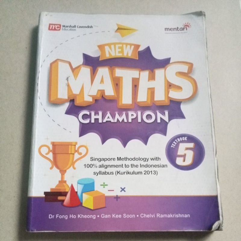 Jual BUKU ORI NEW MATHS CHAMPION TEXTBOOK KELAS 5 SD PENERBIT MARSHALL ...