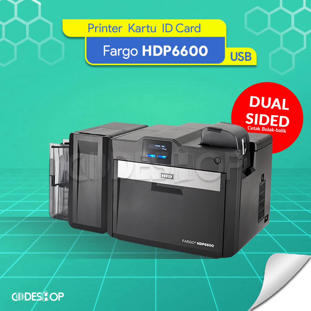 Jual ID Card Printer Fargo HDP6600 Dual Side Cetak Kartu Dual Sisi