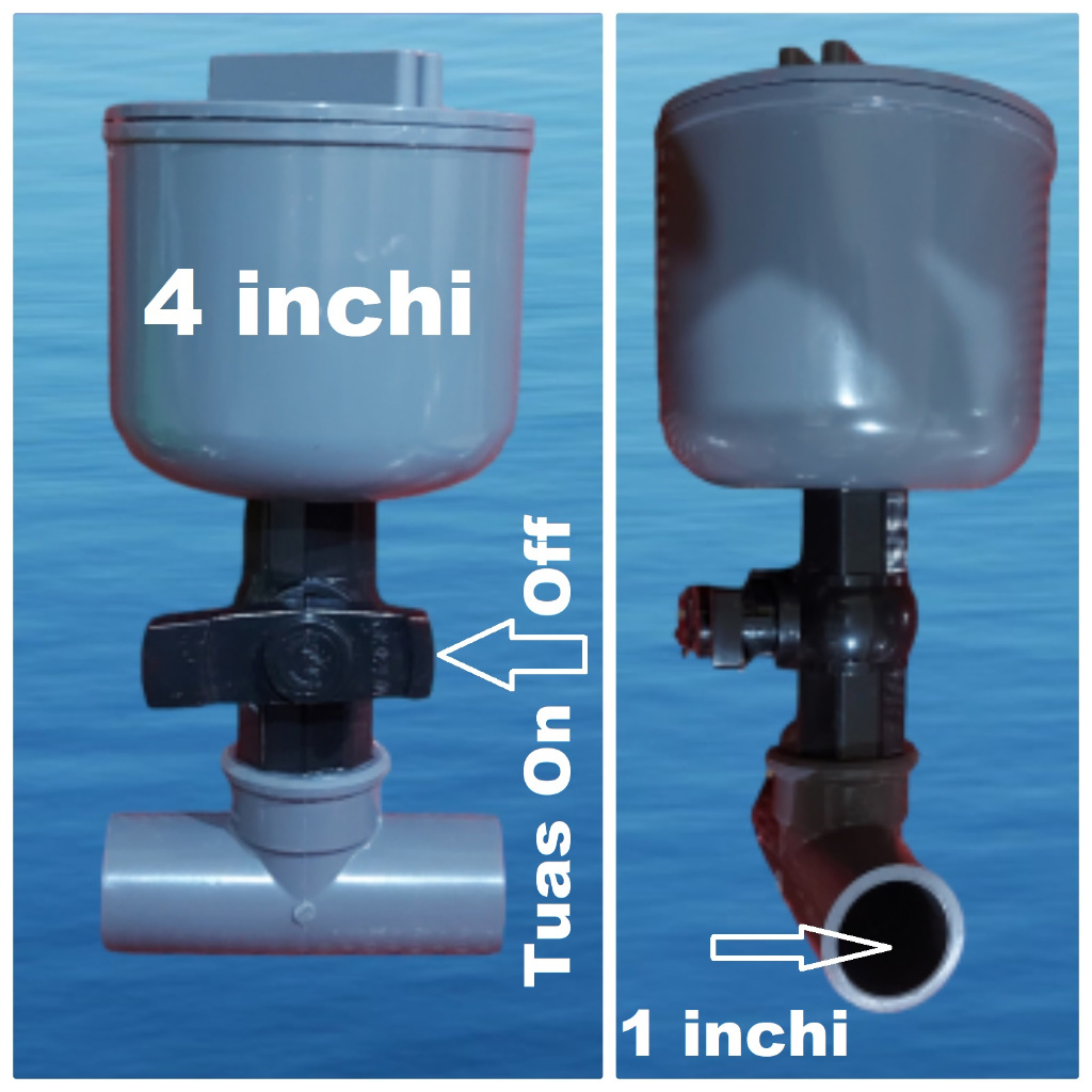 Jual Klorinator 4 Inchi Tuas On Off Jalur Horizontal 1 Inchi | Shopee ...