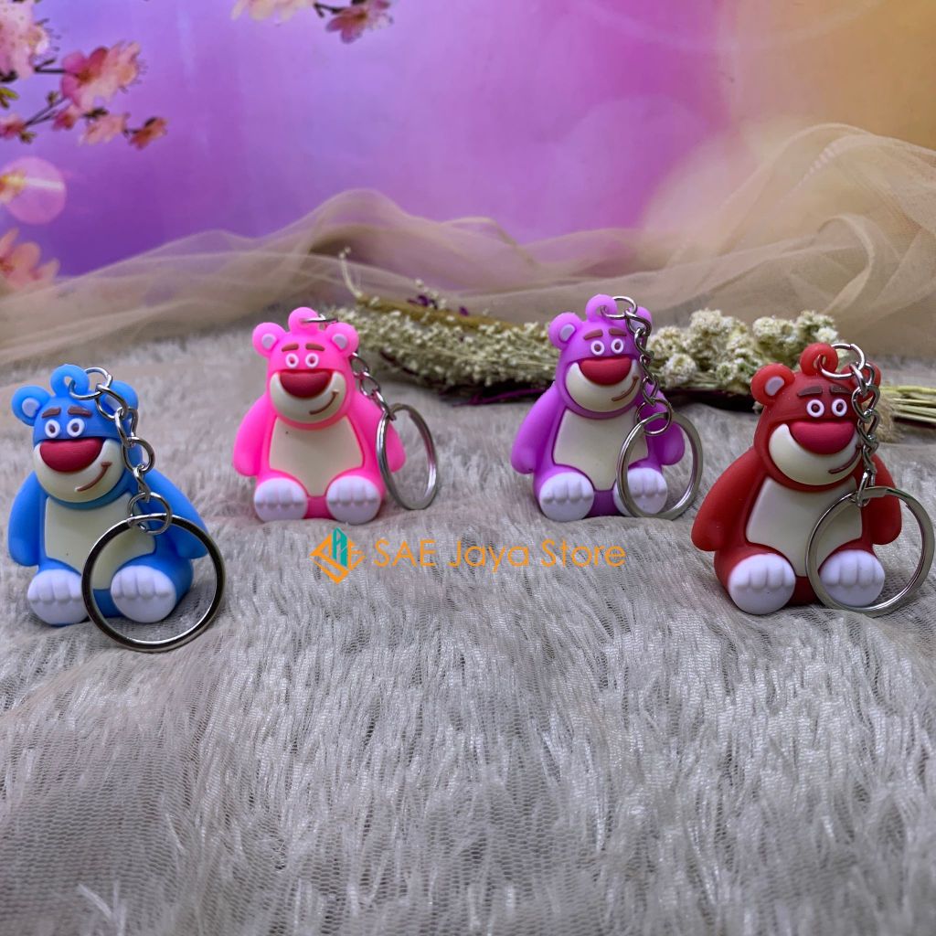 Jual (12 PCS) SAE - GANTUNGAN KUNCI KARAKTER LOTSO 3D / GANTUNGAN KUNCI ...