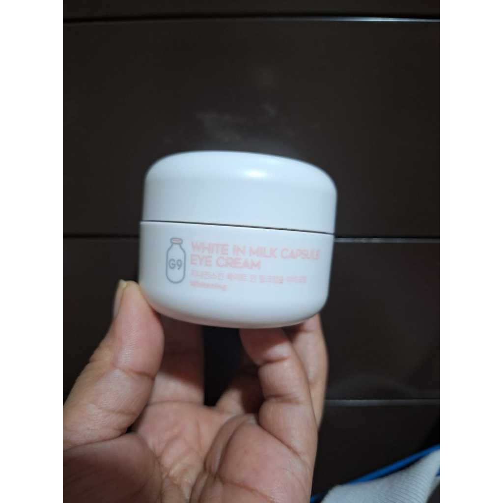 Jual G9 SKIN WHITE IN MILK CAPSULE EYE CREAM (rijek tanpa dus) Shopee