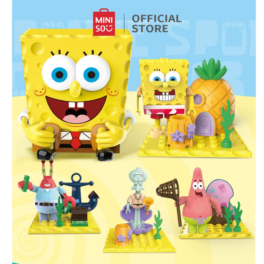 Jual Miniso x SpongeBob SquarePants Product Blind Box Kotak Buta Blok 