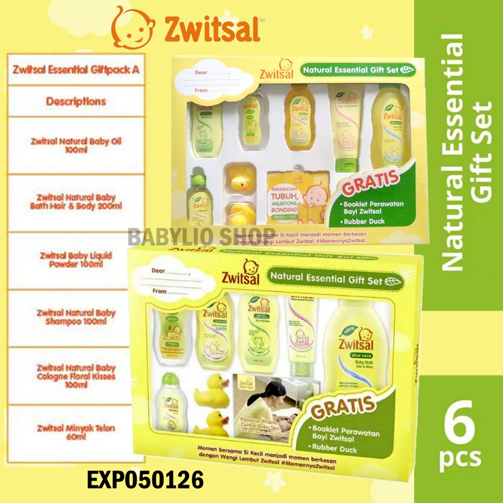 Jual Zwitsal Natural Essential Gift Set Baby Spa Gift Box Paket