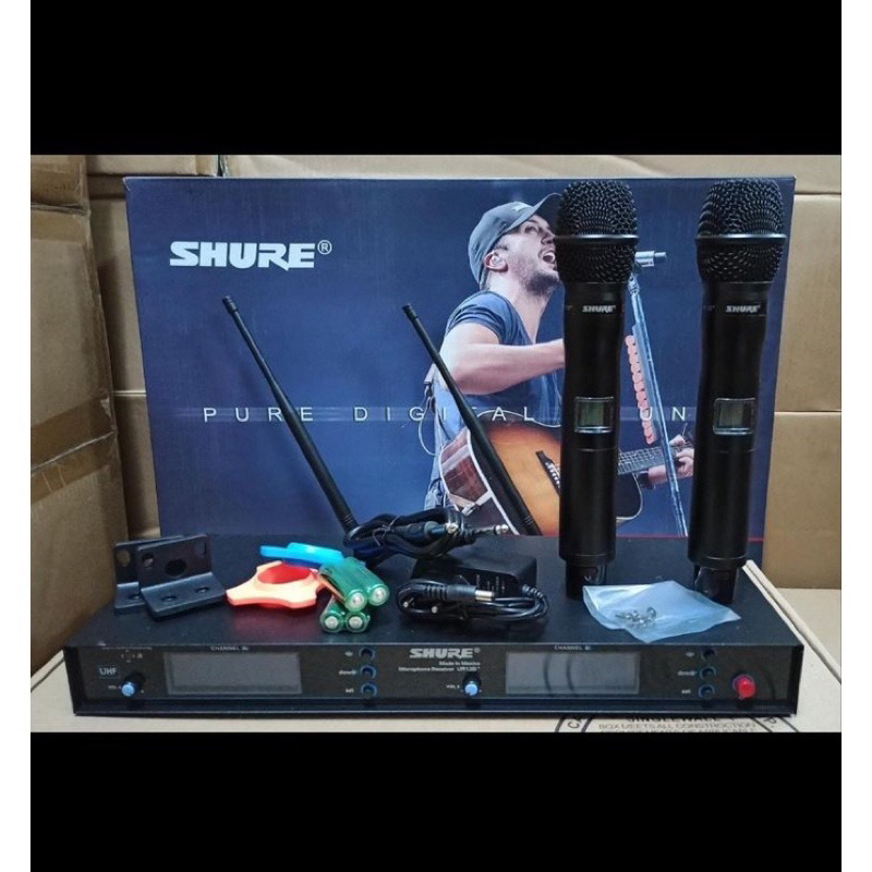 Jual MIC WIRELESS SHURE UR12D UR 12D HANDHELD MULTI CHANNEL