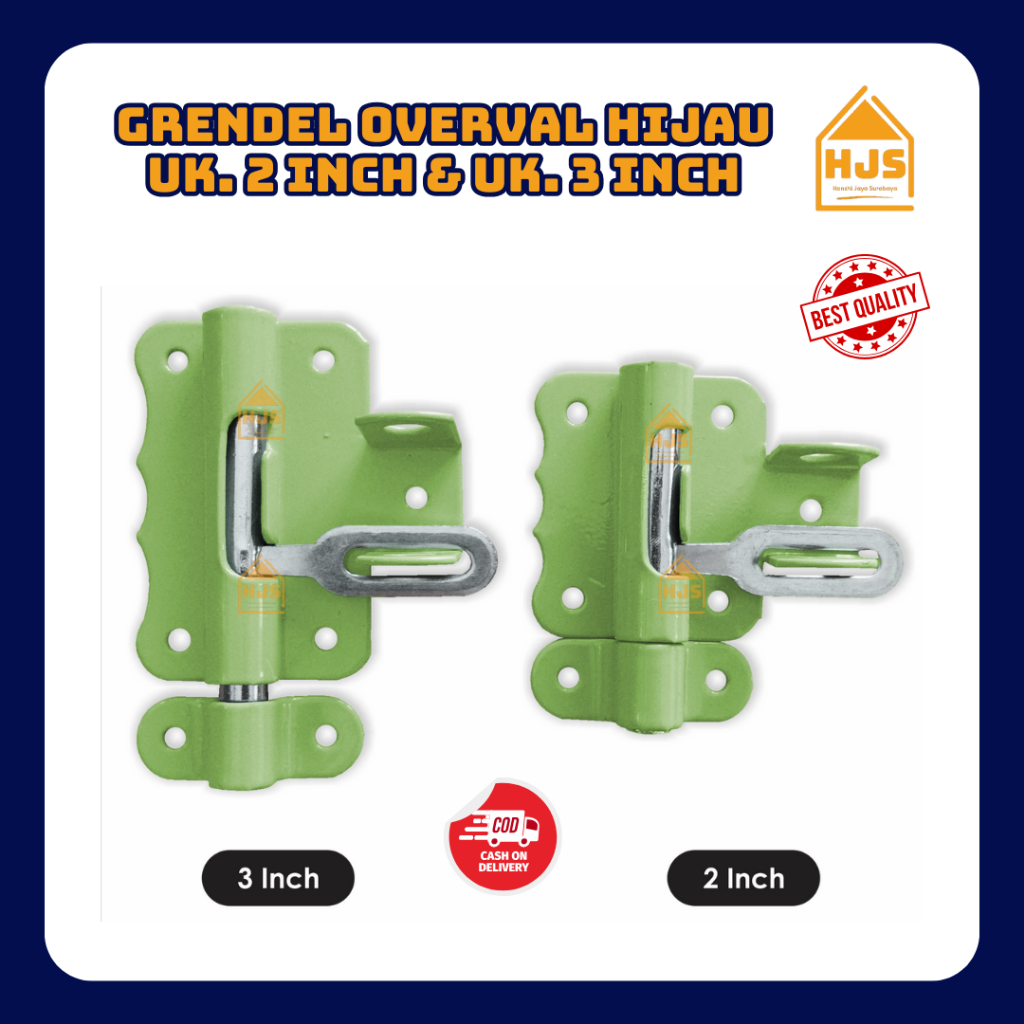 Jual Hjs Grendel Overpal Hijau Inch Inch Grendel Tempat Kunci