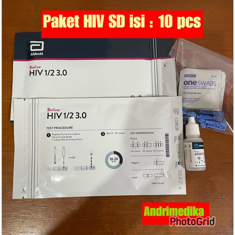 Jual Tes HIV Pribadi Merk SD Bioline Harga Ekonomis Shopee Indonesia