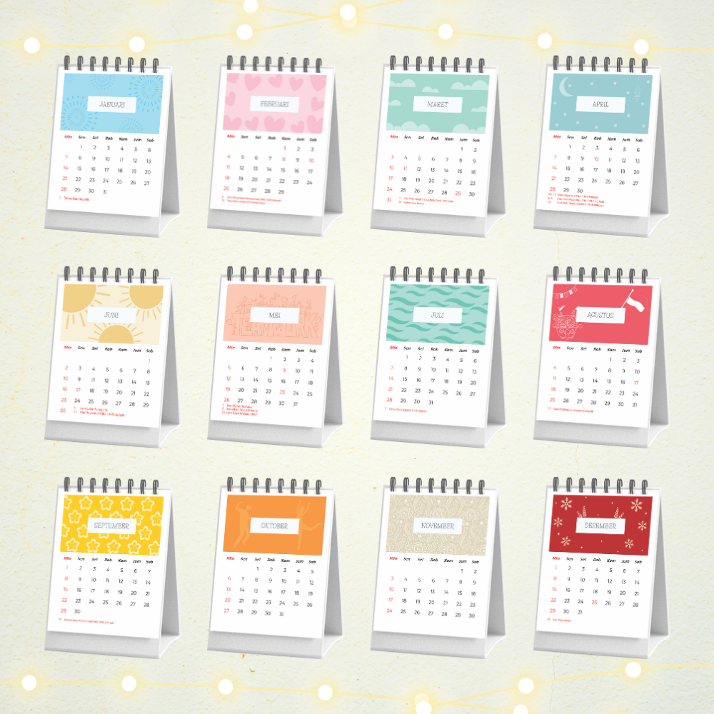 Jual KALENDER MEJA MINI KALENDER MINI 2024 INDONESIA | Shopee Indonesia