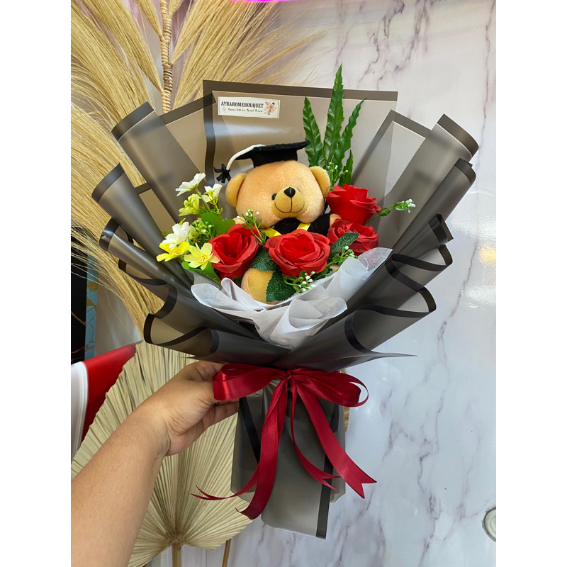 Jual [WISUDA BUNGA] Buket Bouquet Wisuda Bunga Free Kartu ucapan ...