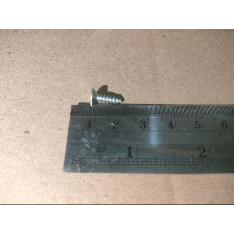 Jual Tapping Skrup Kepala Rata 6x1/2 isi ( 25 pcs ) | Shopee Indonesia