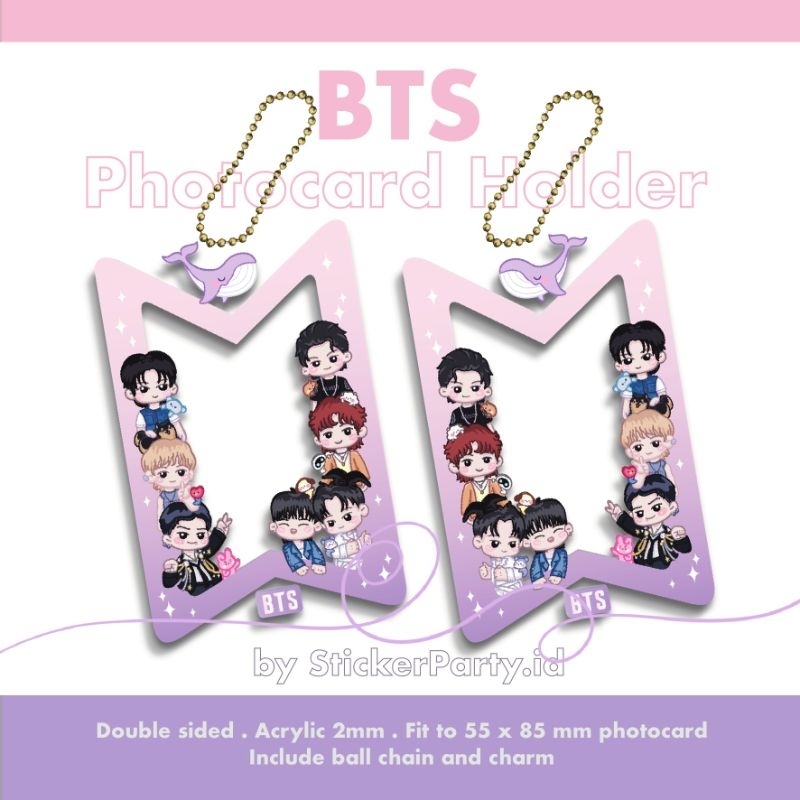 Jual [StickerParty] BTS Bangtan Cahol Photocard Poca PC Holder