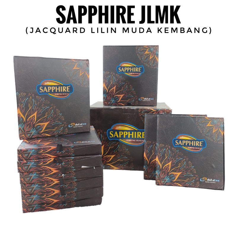 Jual Sarung Sapphire JLMK Jacquard Lilin Muda Kembang Ecer Grosir ...