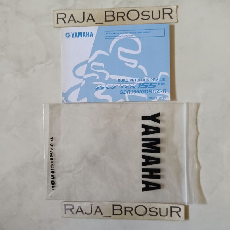 Jual Buku petunjuk pemilik/Manual book Yamaha Aerox155/Aerox 155 VVA