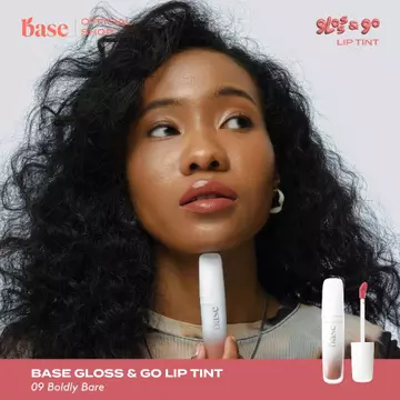 BASE Gloss Go Lip Tint Vegan Formula Ringan Hydrating Transferproof Tahan Lama BPOM