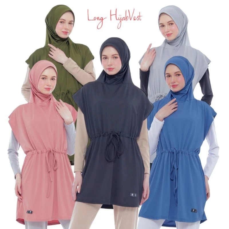Long Hijab Vest Sport