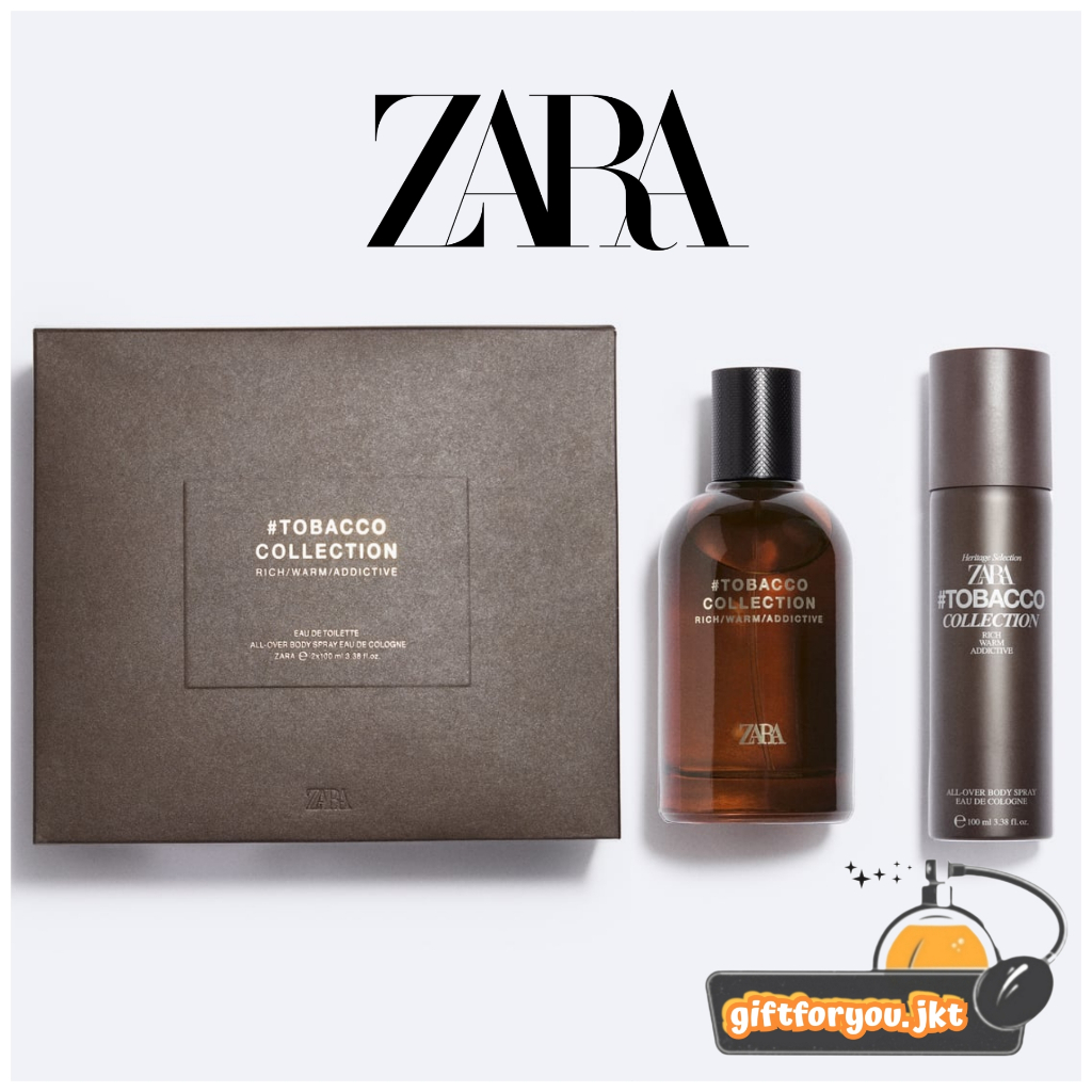 Parfum Zara Man Tobacco Rich Warm Addictive Intense Dark Exclusive  Infinite Rich Warm Addictive 100 ml Original Parfum EDT Cowok Pria rich  warm