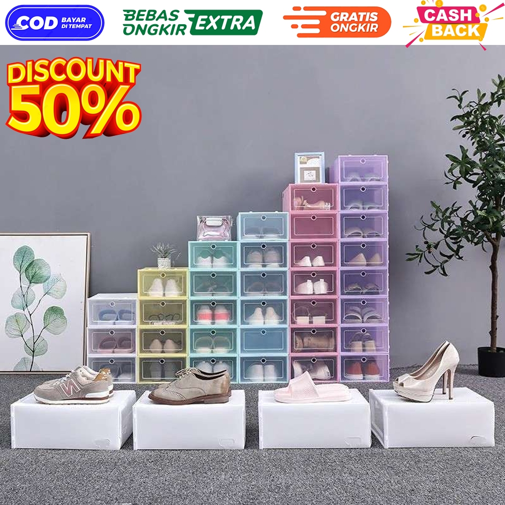 Jual Rak Kotak Sepatu Susun Lipat Tempat Penyimpanan Koleksi Sepatu ...