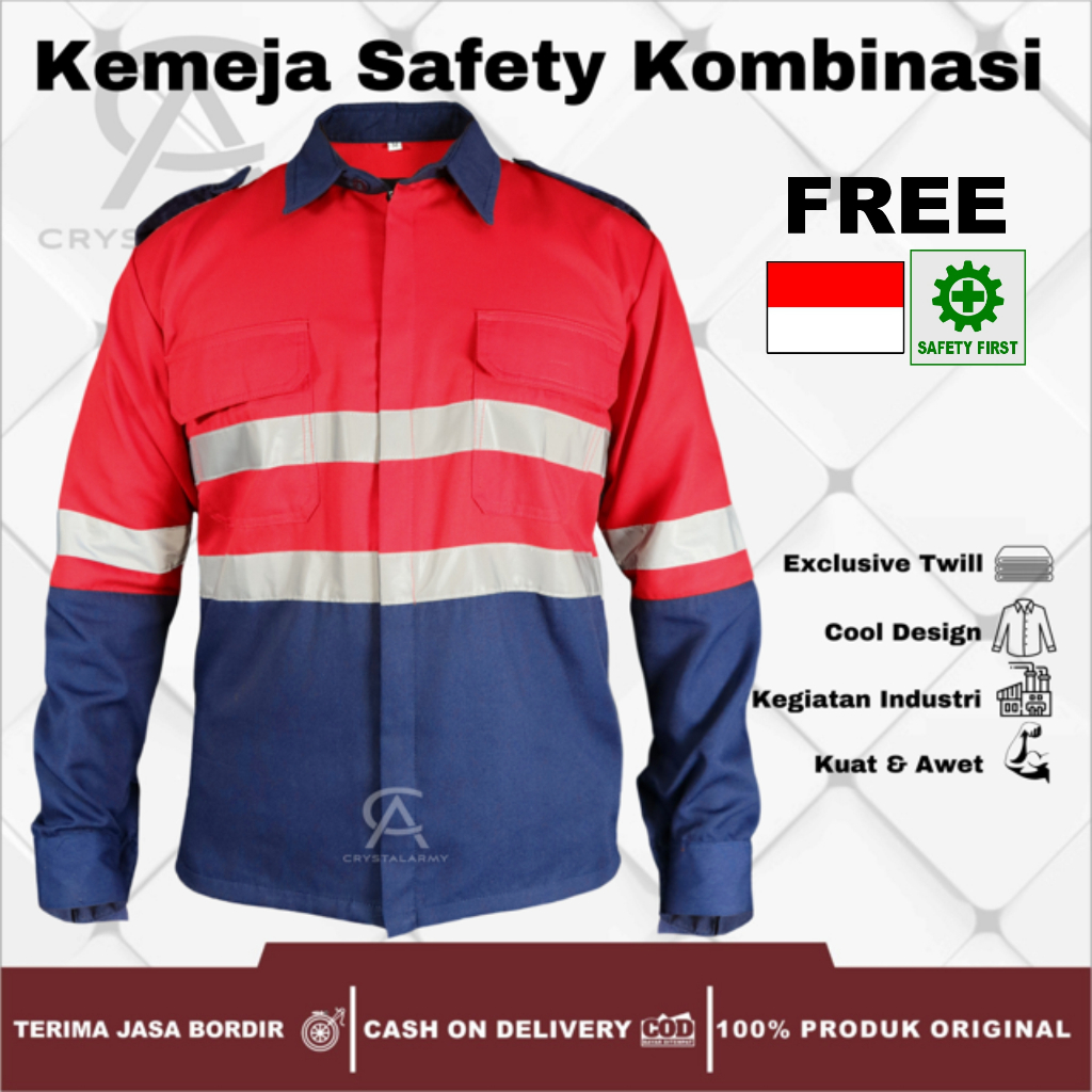 Jual Kemeja Safety Kemeja Kombinasi Kemeja Kerja Kemeja Wearpack Baju Kerja Seragam Proyek