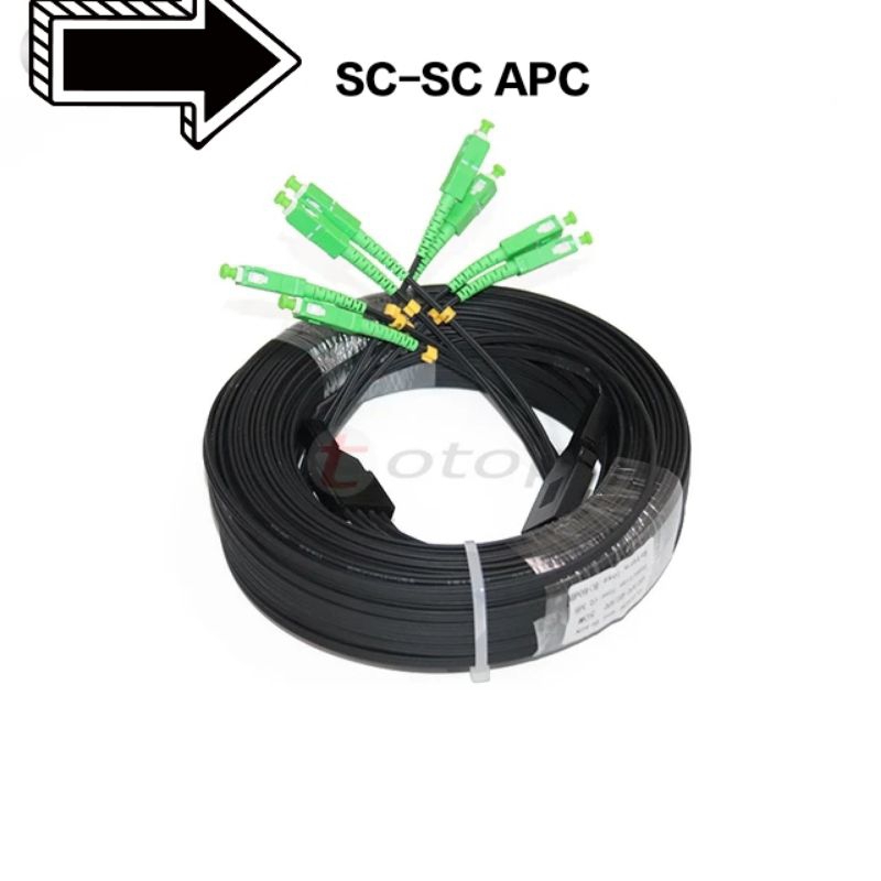 Jual precon 4core sc/apc sc/apc singlemode 420 meter 3seling kabel ...