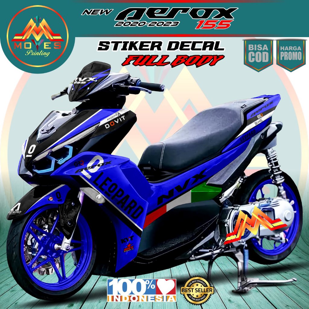 Jual Decal Aerox Stiker Decal Motor Aerox New Aerox Connected Full Body