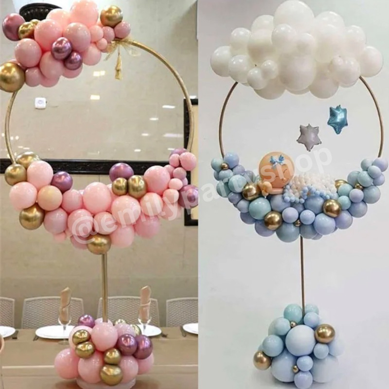 Jual Standing Tiang Dekorasi Balon Bulat / Setengah Lingkaran/ Love