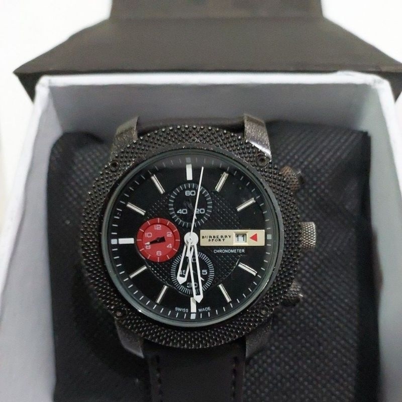 Jam Tangan Chronograph Burberry Preloved second bekas