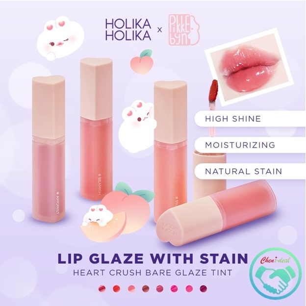 Jual Holika Holika Heart Crush Bare Glaze Tint Tinted Lip Glaze w